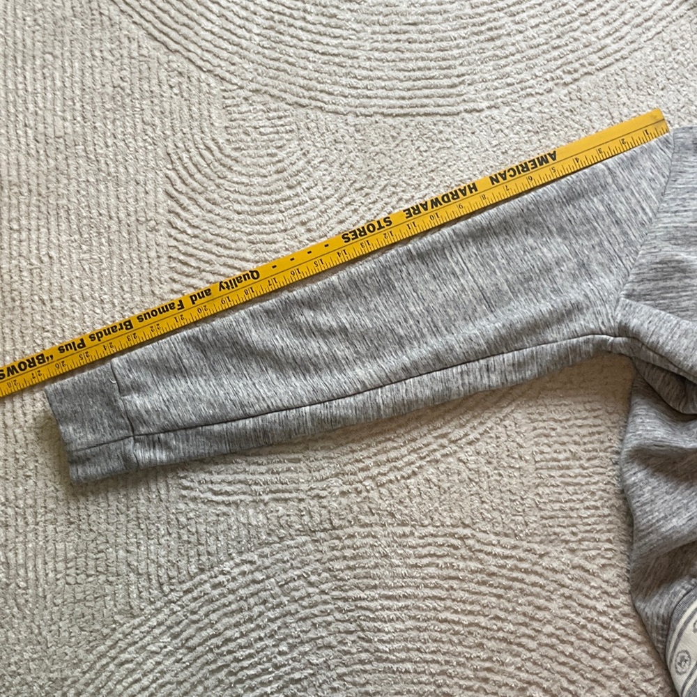 Scotch & Soda Light Heather Gray Pullover Hoodie with Patterned Lining Men’s L - Picture 16 of 16